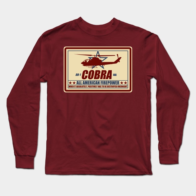 AH-1 Cobra Gunship Long Sleeve T-Shirt by TCP